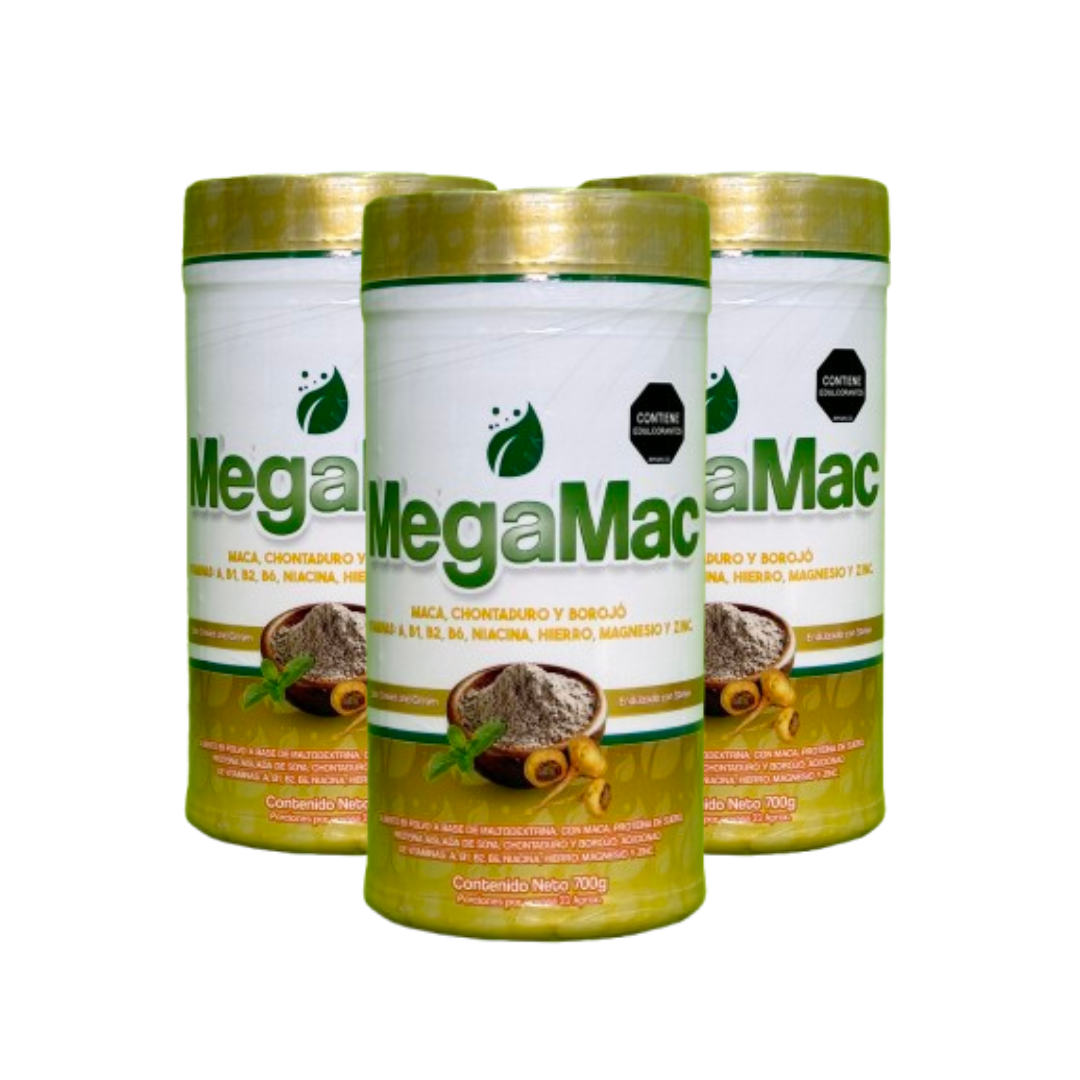 MegaMac con Maca, Borojó, Chontaduro