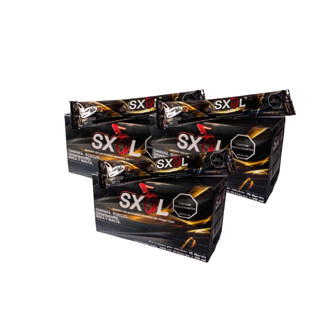 SXOL con Guaraná, Borojó, Chontaduro, Maca y Malta