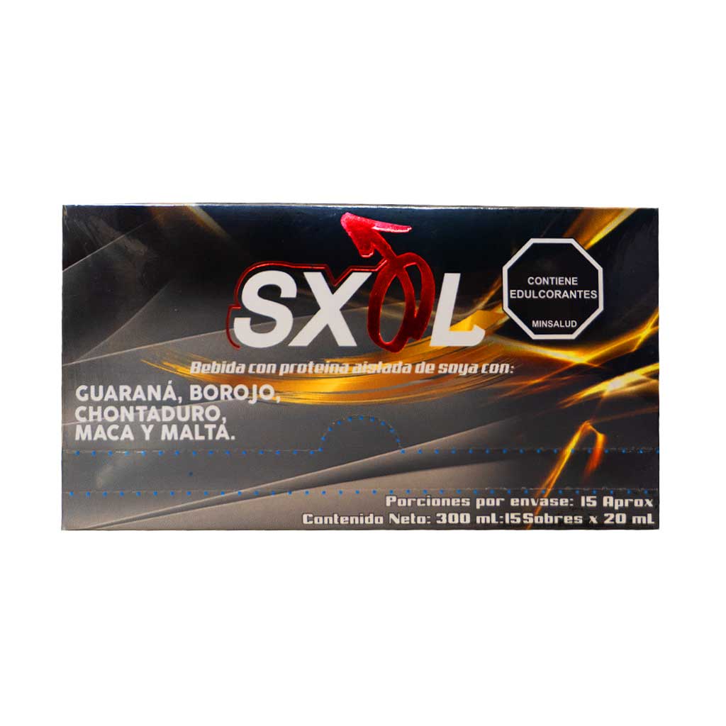 SXOL con Guaraná, Borojó, Chontaduro, Maca y Malta