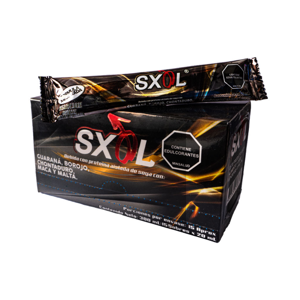 SXOL con Guaraná, Borojó, Chontaduro, Maca y Malta