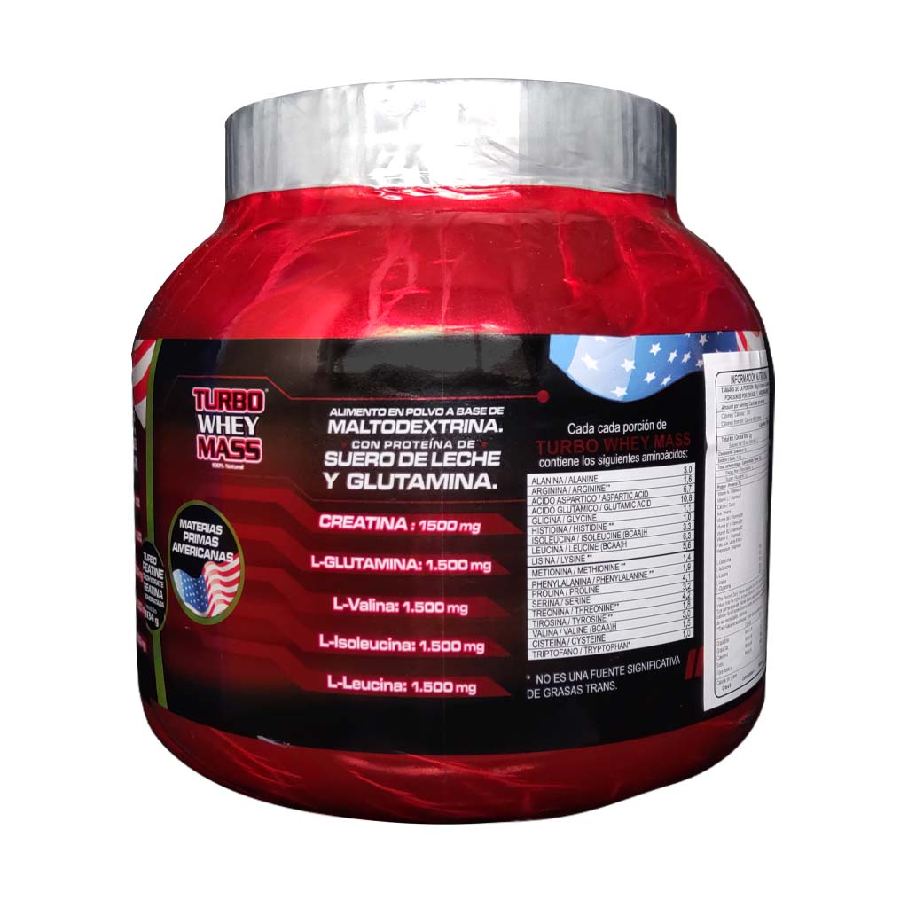 proteína TURBO WHEY MASS x 1134 g