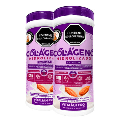 Colágeno hidrolizado sabor vainilla con leche de almendras 900G