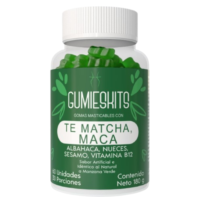 Gomitas Te Matcha y Maca