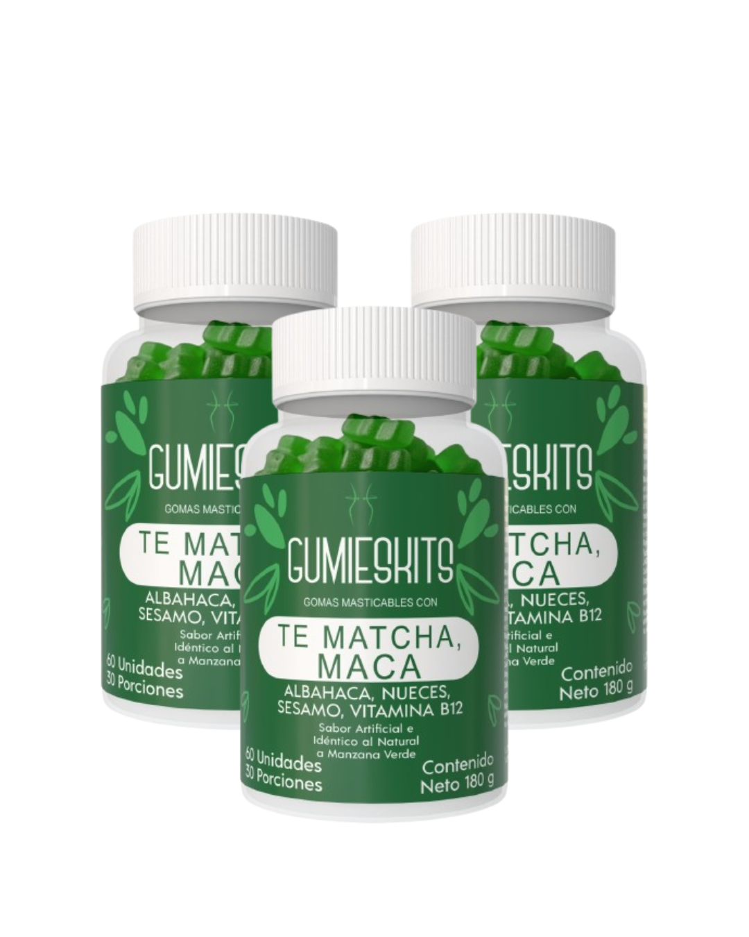 Gomitas Te Matcha y Maca