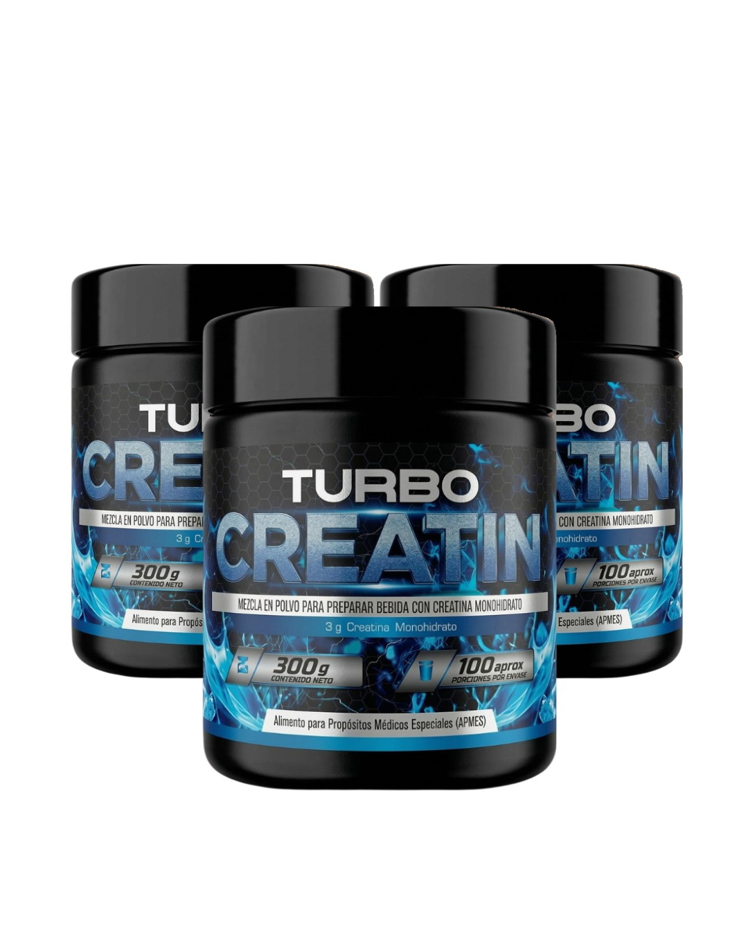 Creatina Monohidratada 300g - 100 Servicios
