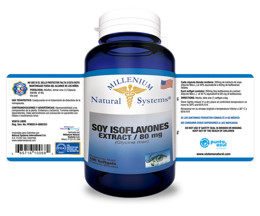 Soy Isoflavones 80 mg x 100 Softgels