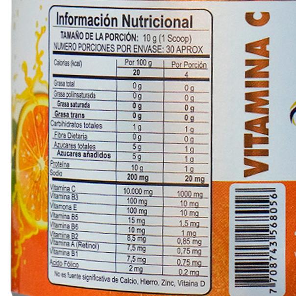 Vitamina C 1000mg x 300g