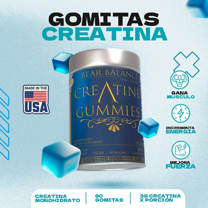 Creatina en Gomitas X 90 Unds.