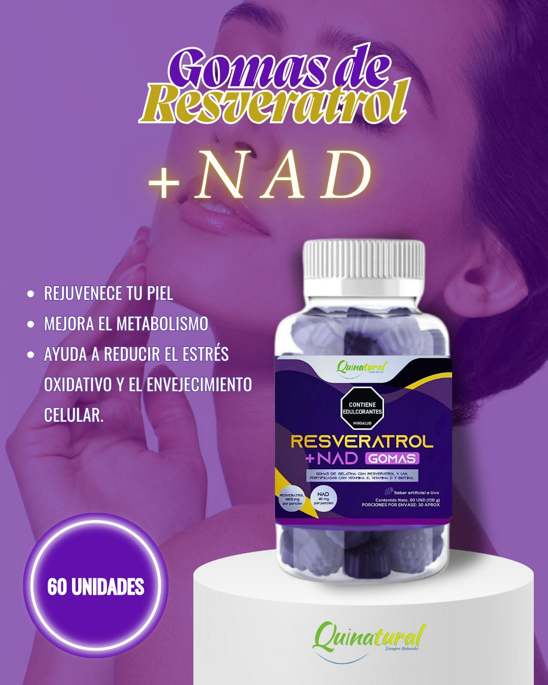 Resveratrol + NAD Gomitas