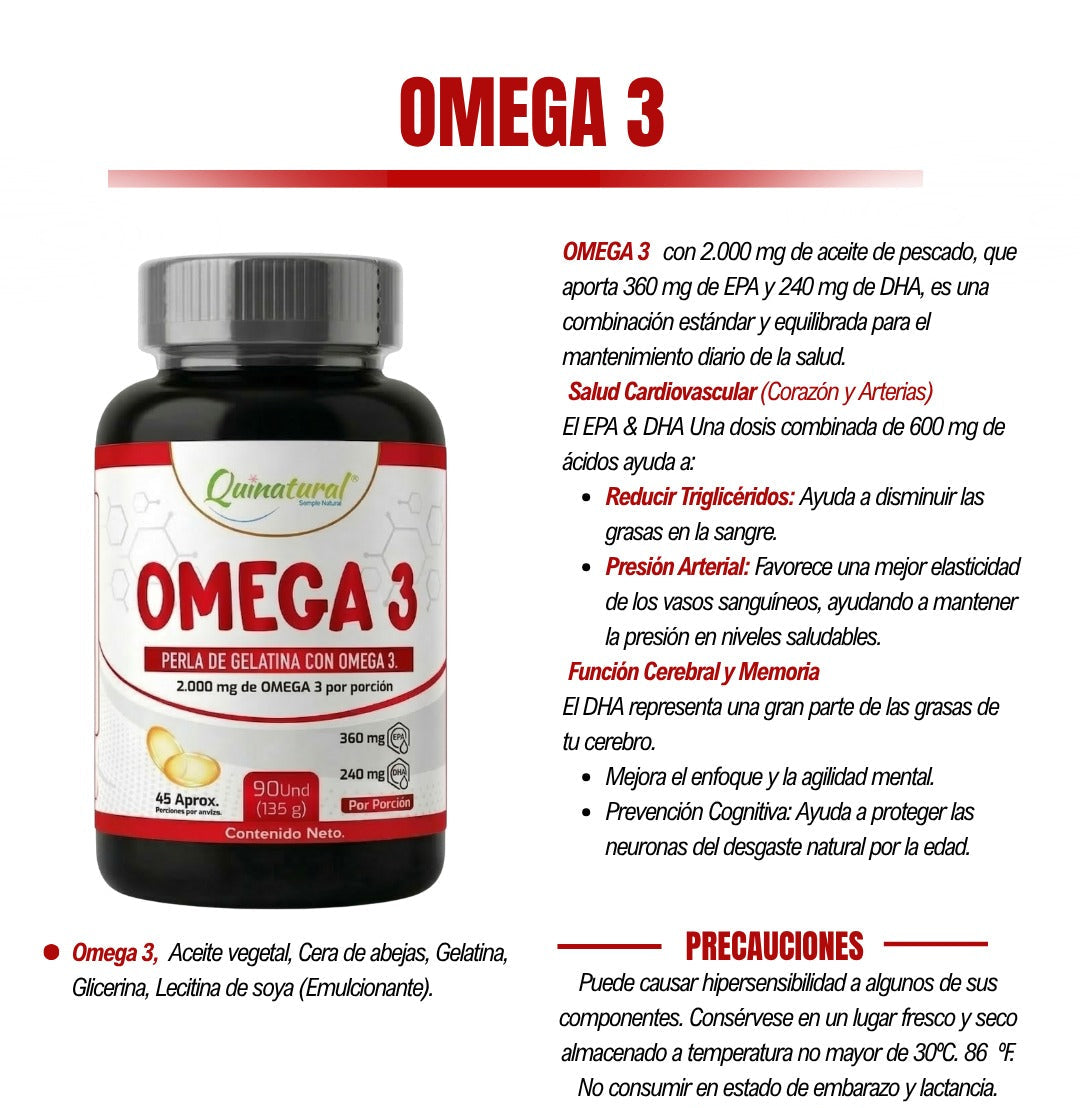 Omega 3 - 2000 Mg 90 Unds.