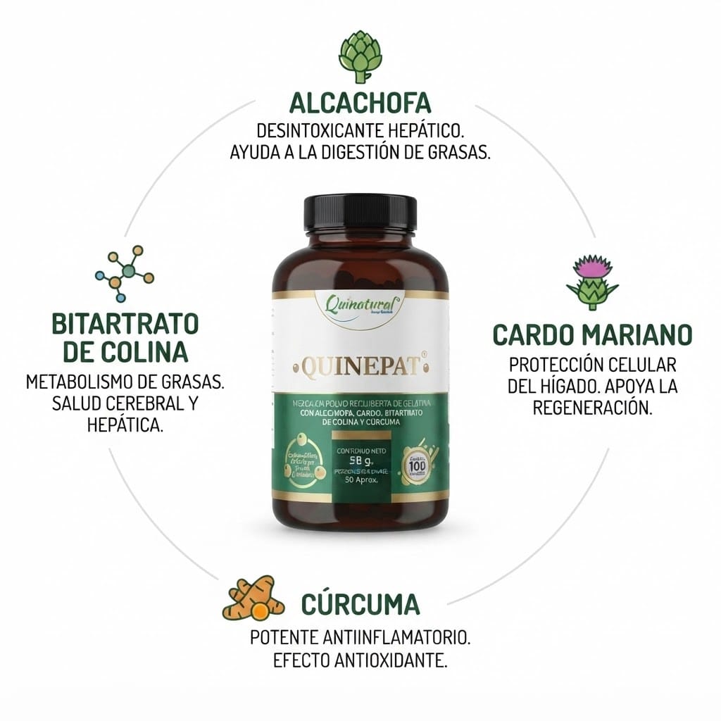Quinepat Cardo mariano, Alcachofa y Colina x 100 unds