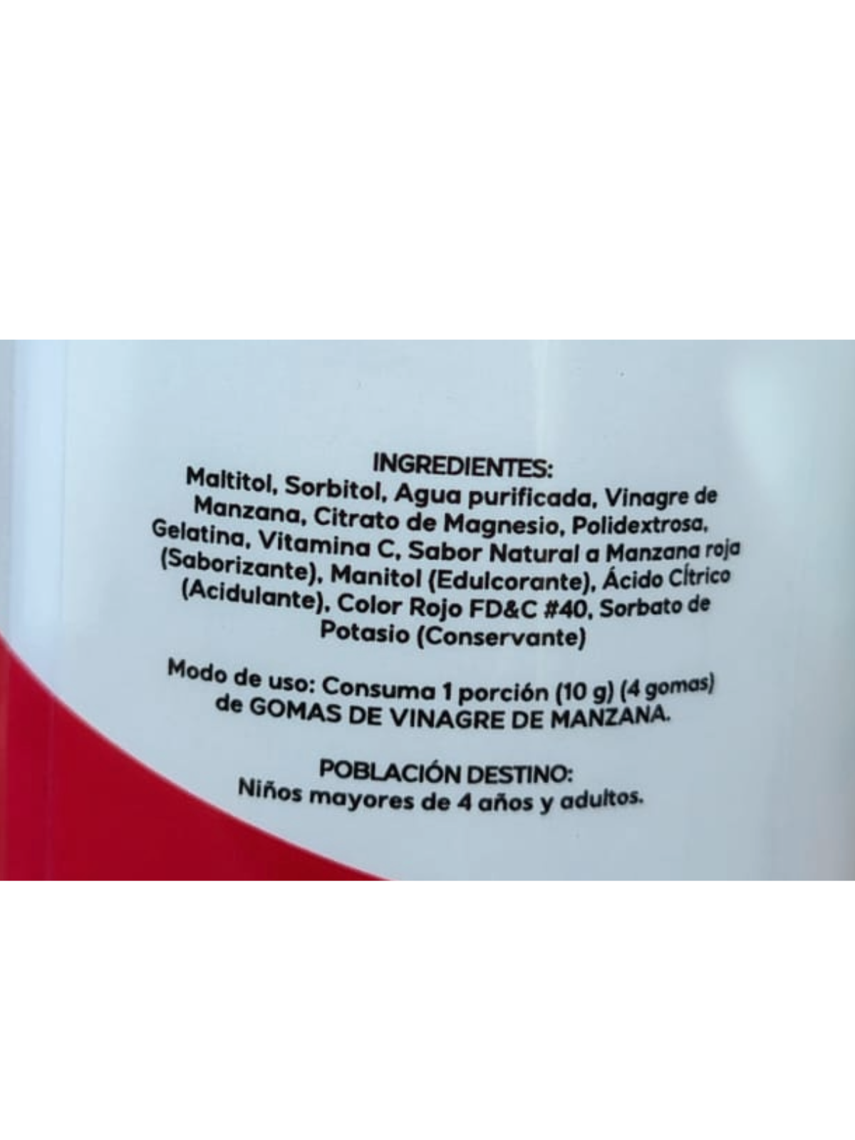 Gomitas Vinagre de Manzana