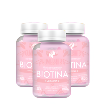 Gomitas con Biotina, Colágeno y Vitamina E x 60 Unids