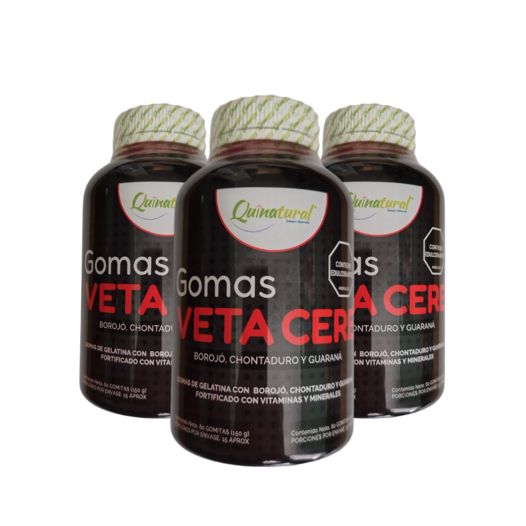 Gomitas Veta Cere con Borojo,Chontaduro y Guarana