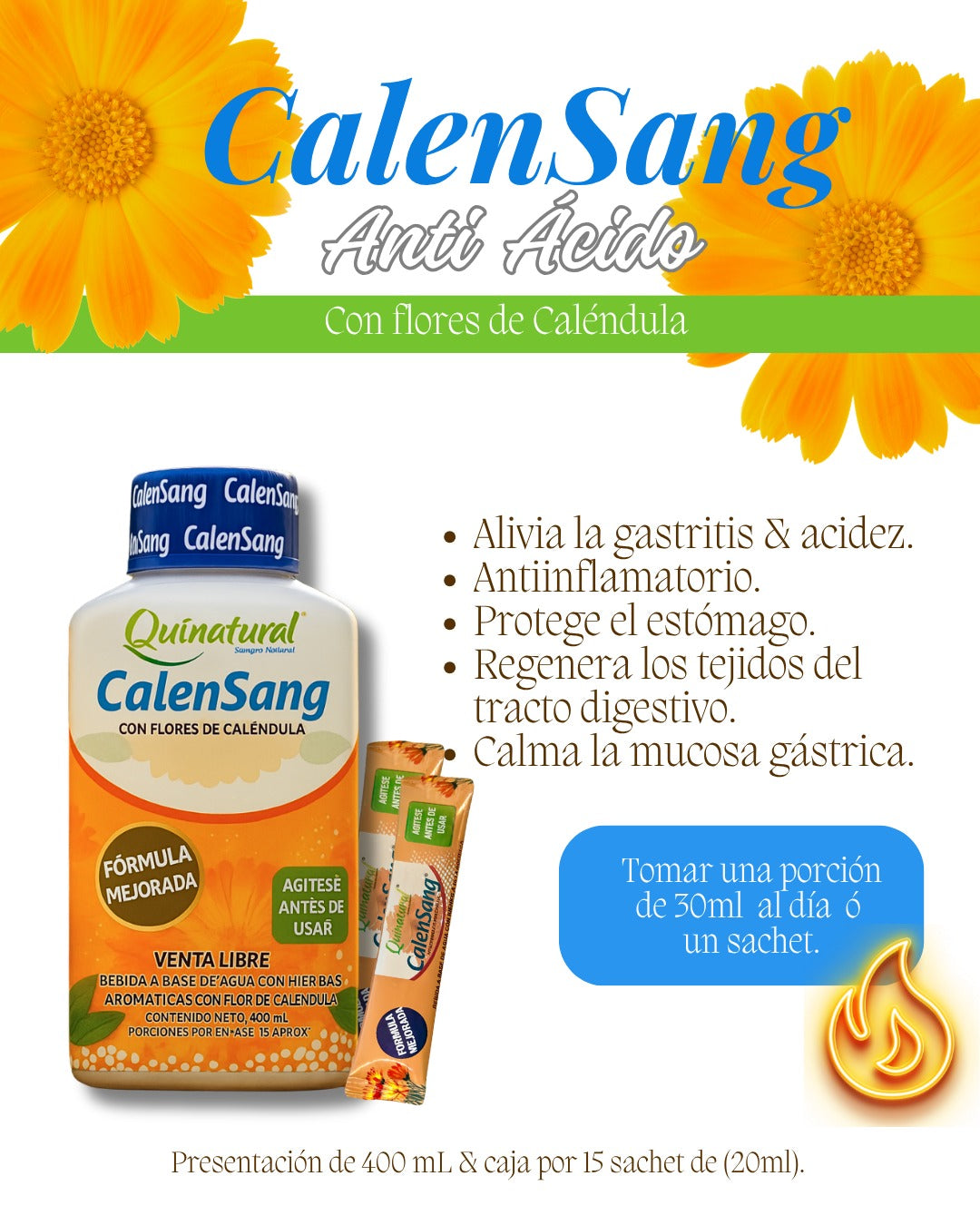 CALENSANG x 400ml con Caléndula