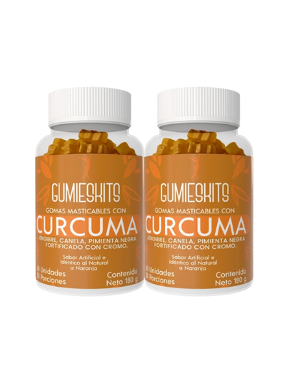 Gomitas con Cúrcuma, Jengibre y Pimienta